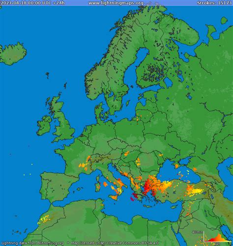 zibens europa lightning map.